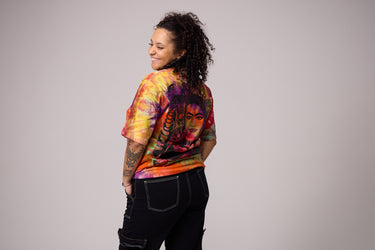Embroidered Ice Dye - size Large